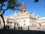 The white building is the Ananda Temple, Bagan